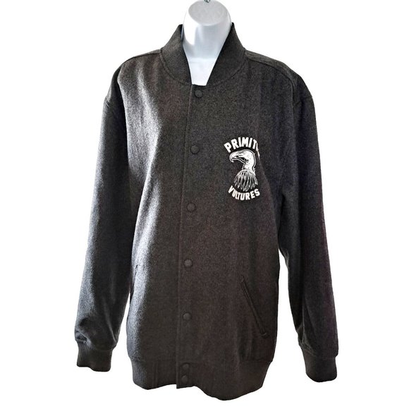PRIMITIVE Apparel VARSITY jacket coat Sz XL High Quality 50% WOOL LK NEW Winter - Picture 1 of 11